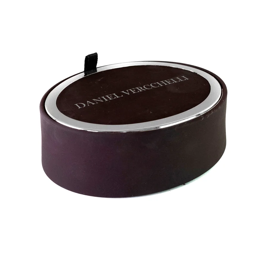 Gemelos Rhodium Plata circulo vino COD. G14000-56 4 CASE MARRON