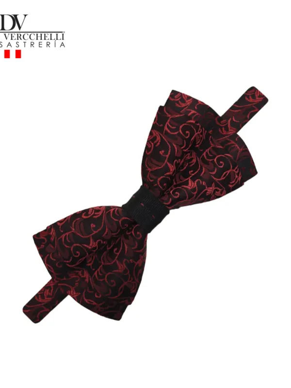 MCH 128 - negro floreado rojo