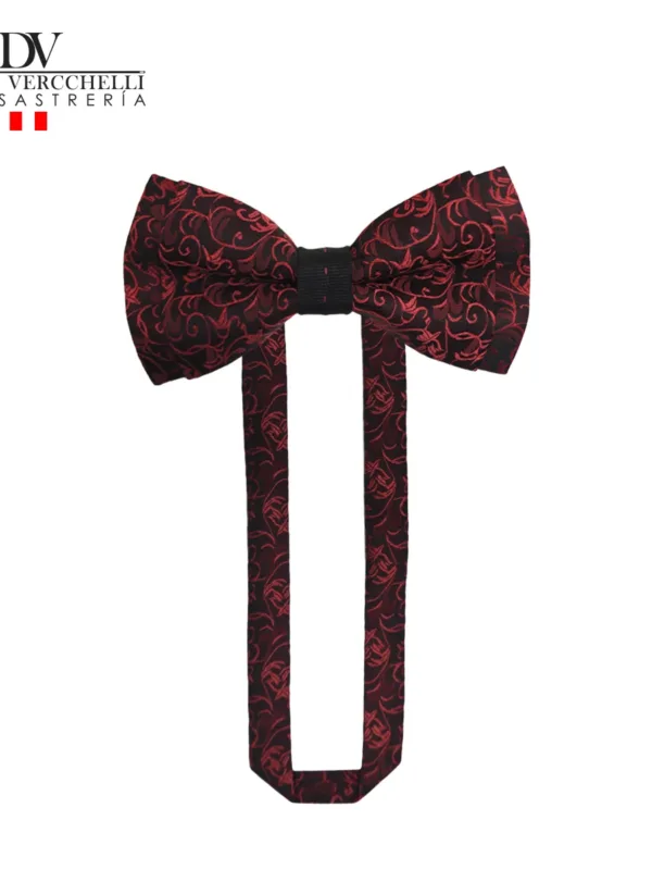 MCH 128 - negro floreado rojo.