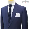corbata CL8900-13 AZUL CON TEJIDOS BLANCOS...00