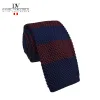 corbata CL8900-18 GUINDA A RAYAS ANCHAS AZUL.