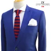 corbata CL8900-25 AZUL A RAYAS ROJAS..00