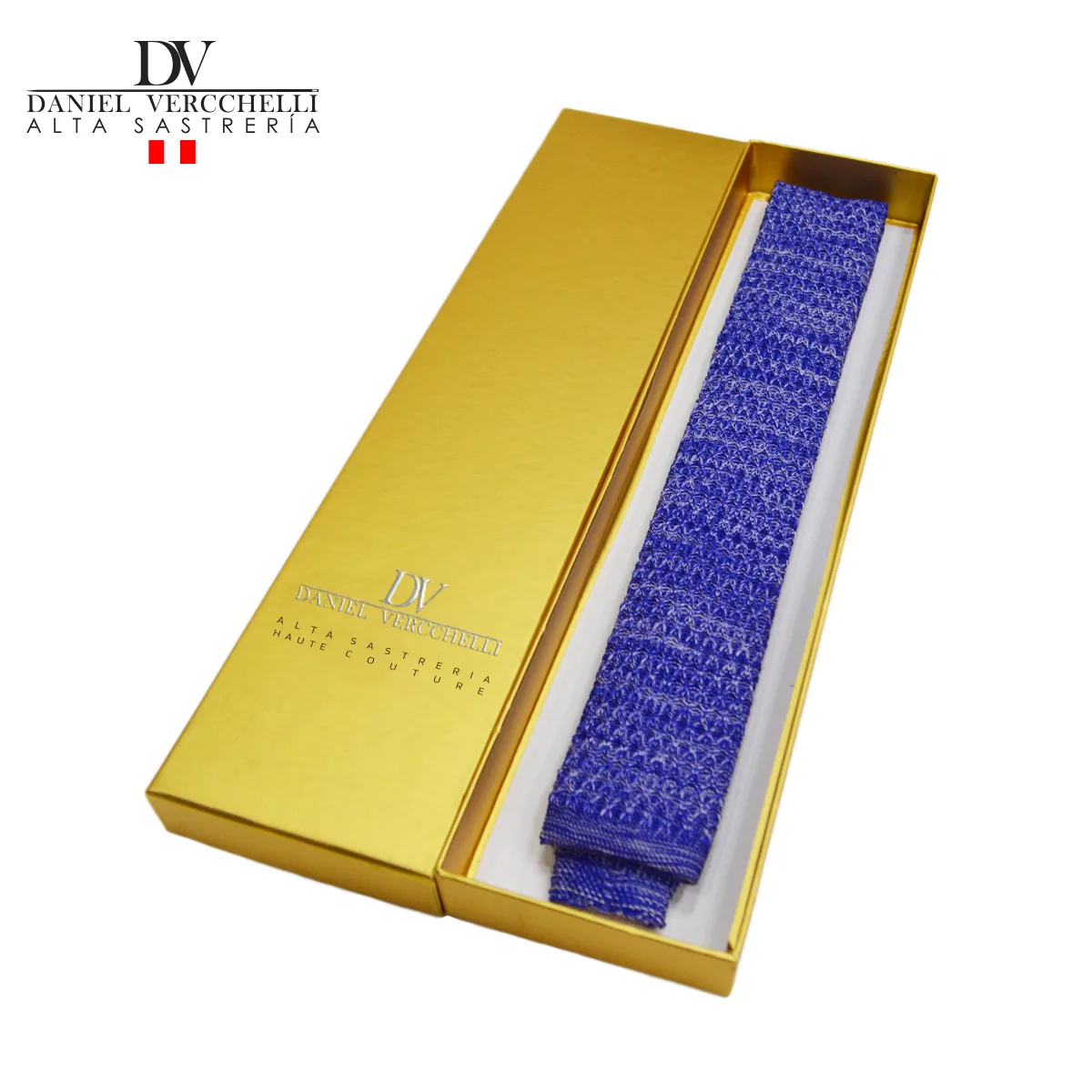 Corbata Ejecutiva Azulino con blanco 4 corbata CL8900-31 AZULINO CON BLANCO