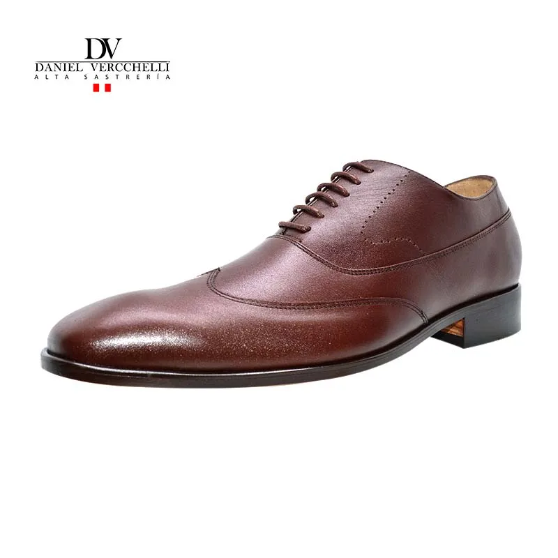 Zapatos Vercchelli | Color: Habano | Cuero 100% Premium | COD: ZDVFC2 1 zapato ABANO